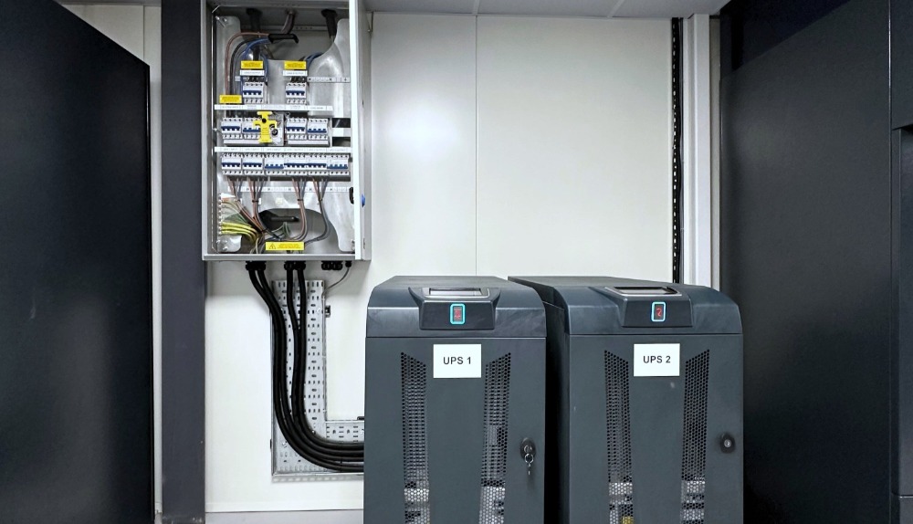 Row of UPS supplied and installed by Infiniti IT
