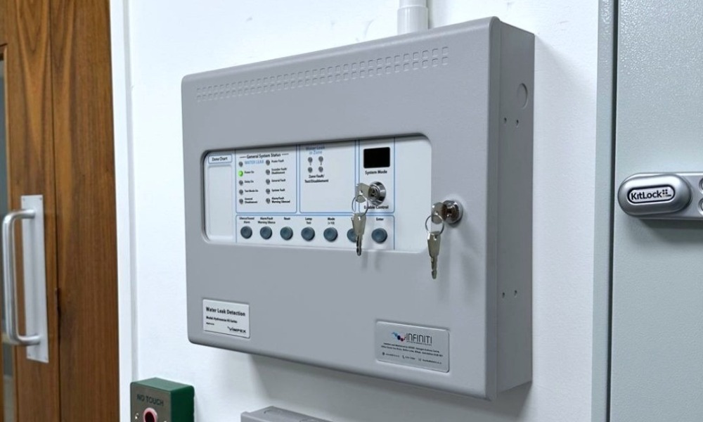 Waterleak detection panel installed by Infiniti IT