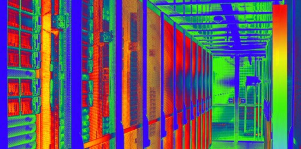 Thermal imaging survey of data centre
